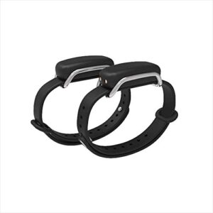 BOND TOUCH Pair of Bracelets, Silver Loop – Long Distance Connection Bracelets