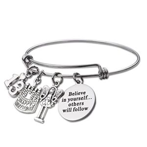 13th Birthday Gifts Believe In Yourself Others Will Follow Bracelets Gift For 13 Year Old Girls Bracelet Inspirational Cuff Bracelet Presents For Preteen Tween Girl Jewelry